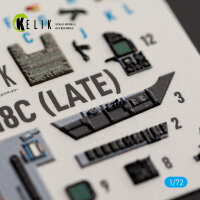 F/A-18C (LATE) -  interior 3D decals for Academy 12411