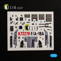 F/A-18A - interior 3D decals for Academy 12411