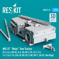 MD-3T Mule Tow Tractor (A-3, A-4, RA-5C, A-6, EA-6B, E-2C, A-7, C-2, F-4, F-8, F-14, F/A-18, OV-10, S-3B, UH-1, CH-53, Sea King) (3D Printed model kit)