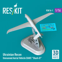 Ukrainian Recon Unmanned Aerial Vehicle (UAV) Shark-D (3D Printed) (1/16)