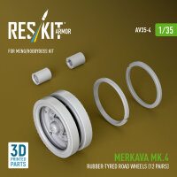 Merkava Mk.4 rubber-tyred road wheels (12 pairs) (3D...