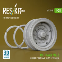 Merkava Mk.4 rubber-tyred road wheels (12 pairs) (3D...