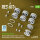 Merkava Mk.3 damaged rubber bandage wheels (12 pairs), track sprockets (2 pcs), idler wheels (2 pcs) for Meng/HobbyBoss kit (3D Printed)