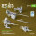 Merkava Mk.4 MG set, V.2 (2 pcs) + Machine gun mounts (2 pcs) (3D Printed) for Meng