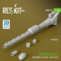 Merkava Mk.3 gun barrel (120 mm) + LWS (2 pcs) for Meng...