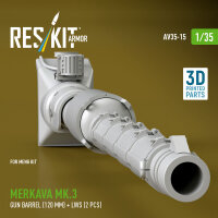 Merkava Mk.3 gun barrel (120 mm) + LWS (2 pcs) for Meng...