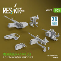 Merkava Mk.3 MG set, V1 (3 pcs) + machine gun mounts (3...