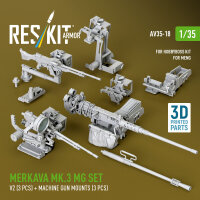 Merkava Mk.3 MG set, V2 (3 pcs) + machine gun mounts (3...