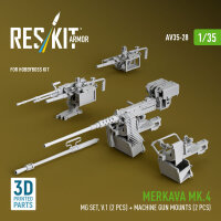 Merkava Mk.4 MG set, V.1 (2 pcs) + Machine gun mounts (2...