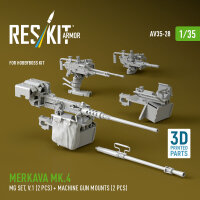 Merkava Mk.4 MG set, V.1 (2 pcs) + Machine gun mounts (2...