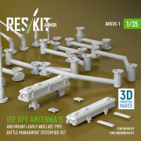 IDF AFV antennas and mount+early and late type battle managment system big set (3D Printed)