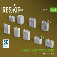 Modern army water cans, big set (3D Printed)