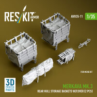 Merkava Mk.3 rear hull storage baskets w/cover (2 pcs)...