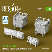 Merkava Mk.3 rear hull storage baskets w/cover (2 pcs)...