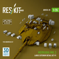 Merkava Mk.3 large exterior detail set V1 (3D Printed)...