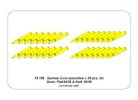 2-cm ammo x 30 pcs. for German Guns: Flak30/38 & KwK 30/38