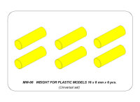 Weight for plastic models 16 x 8 mm x 6 pcs.