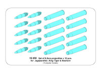 Set of 8,8cm projectiles for Jagdpanther, King Tiger & Nashorn