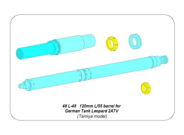 120 mm L/55 Barrel for German Tank Leopard 2A7V