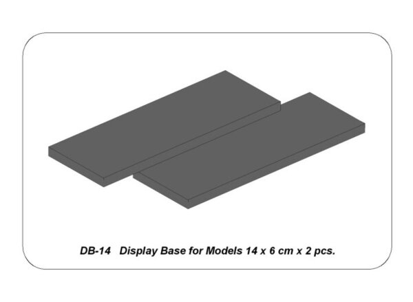 DISPLAY BASE FOR MODELS 14 x 6 cm x 2 pcs.