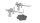 Lewis machine gun (two - with ring/bead and reflector gun sights) for Airfix