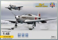 Yak-1 Soviet fighter on skis