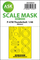 P-47M Thunderbolt  one-sided express fit mask for Miniart