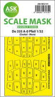 Dornier Do 335A-0 Pfeil double-sided mask for Zoukei Mura