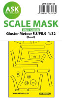 Gloster Meteor F.8/FR9 one-sided fit express mask for Revell
