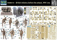 British infantry before attack,WWI era