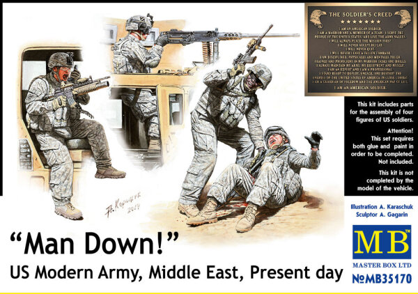 Man Down! U.S. Modern Army,Middle east