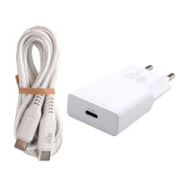 Fast charger + USB-C cable.