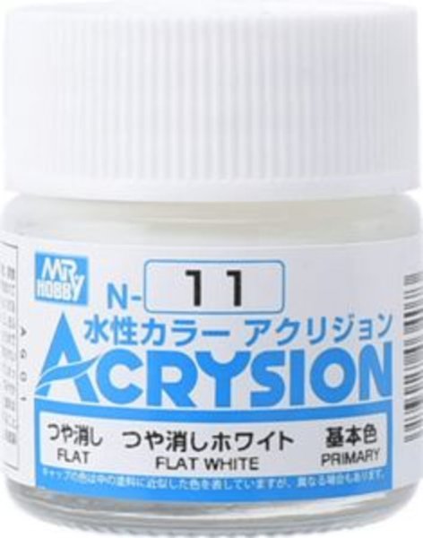 Mr Hobby -Gunze Acrysion (10 ml) Flat White