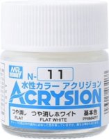 Mr Hobby -Gunze Acrysion (10 ml) Flat White