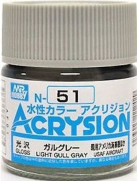 Mr Hobby -Gunze Acrysion (10 ml) Light Gull Gray